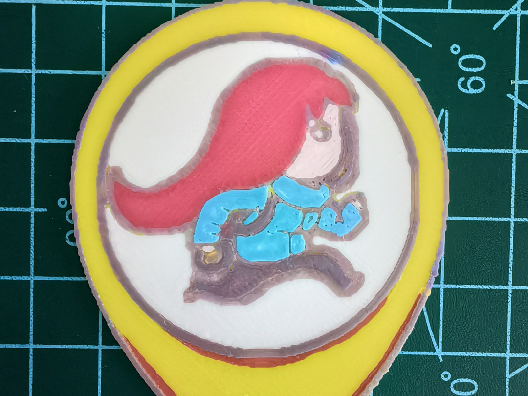 蔚蓝麦德林关卡选择标记浮雕钥匙扣cmyk