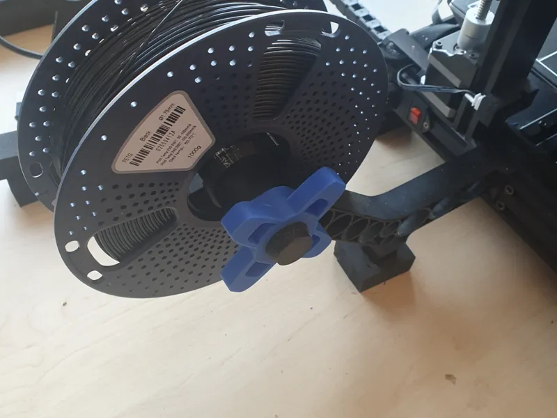 Achse Filamenthalter mit Adapter D73mm