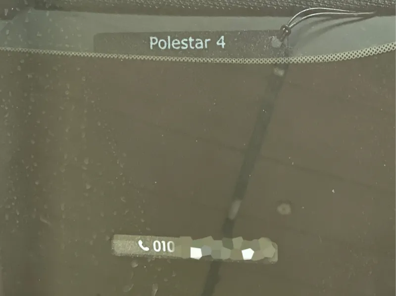 Polestar 4 Phone Number Plate