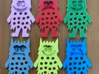 Color Monsters mini pom pom game