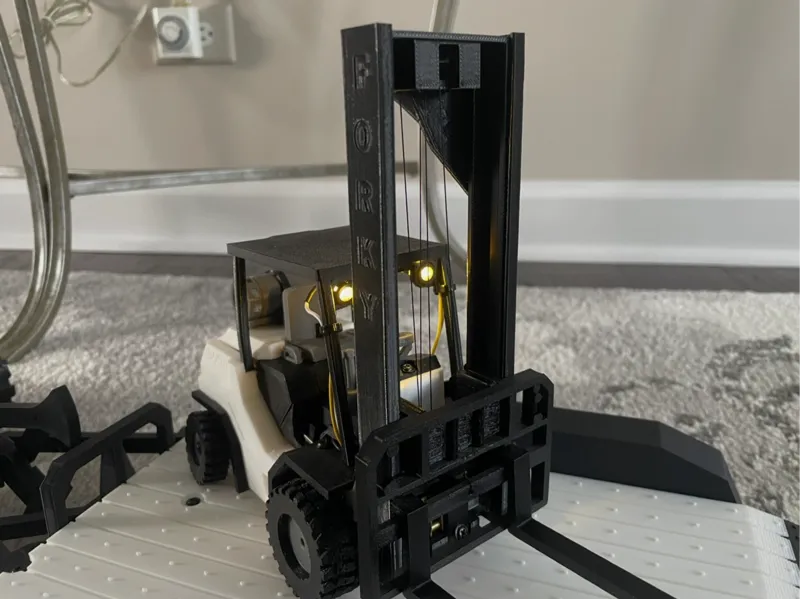 Lights on Forklift