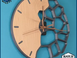 Voronoi design wall clock
