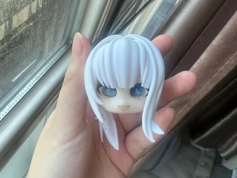 原神雷电将军原皮+温泉版gsc头壳 bjd ob11