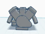 Building Bricks Compatible V8 Engine
