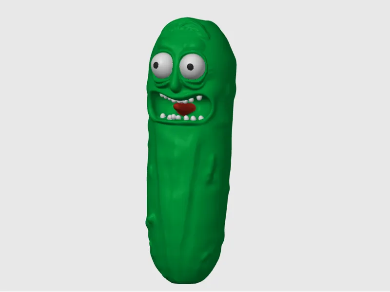 Pickle Rick - Iconic 3D Model from Rick and Morty