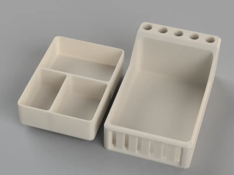 PORTA LAPICEROS Y CAJA