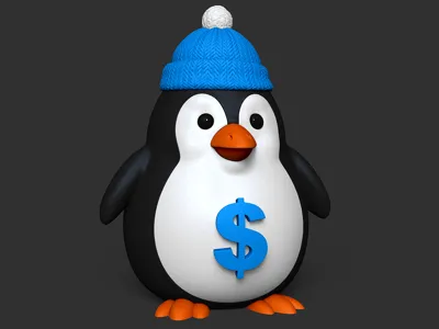 penguin piggy bank