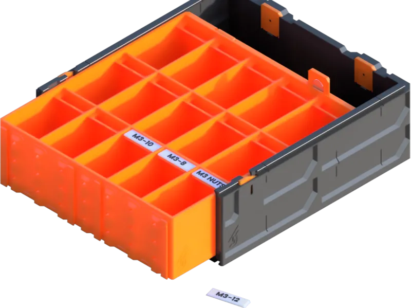 GEN2 185-2W-1H Decor Parts Drawer V2 - 15 Slot