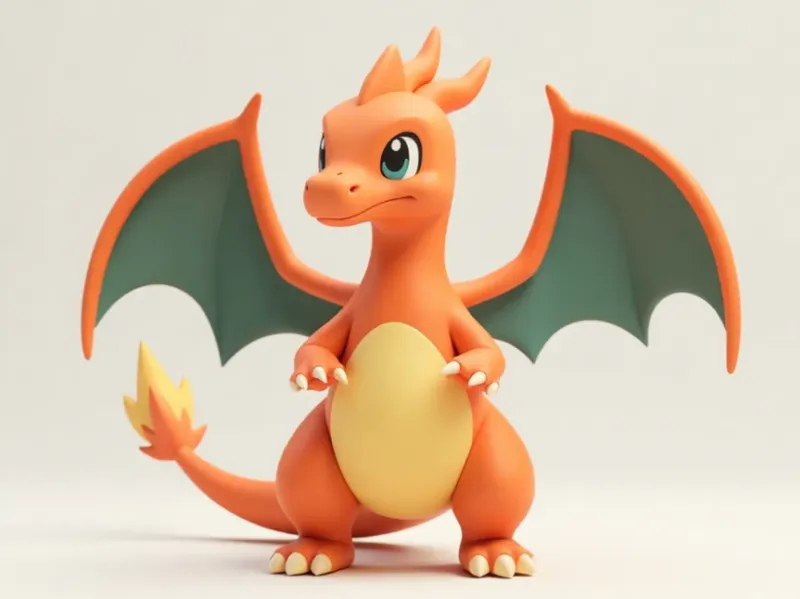 Cute Charizard statue (AI)