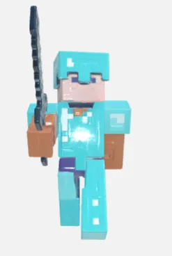 Minecraft Steve with diamond armor 