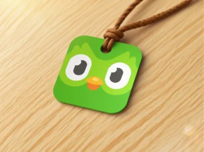 Duolingo keychain