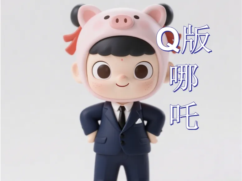 Q版小猪哪吒