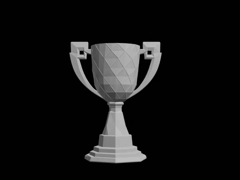 Low Poly Cup – Modern Minimalist Style