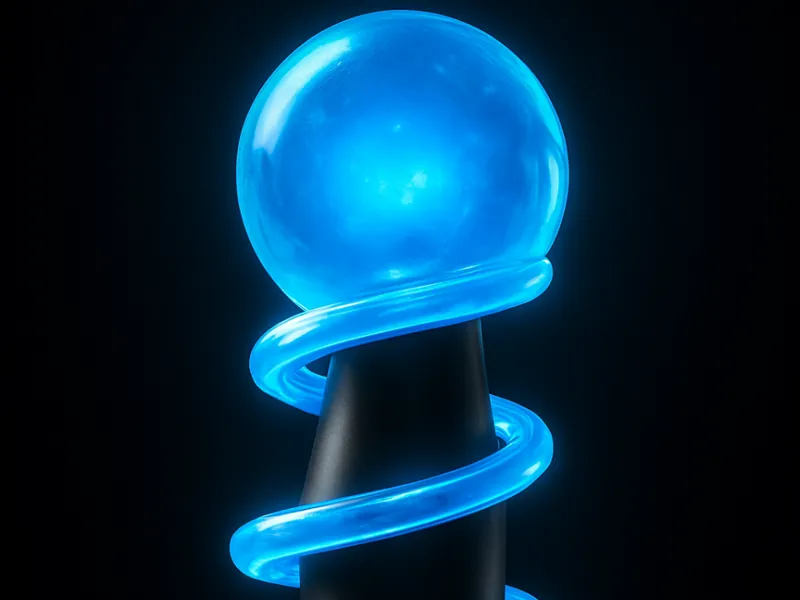 Futuristic Spiral Glow Lamp