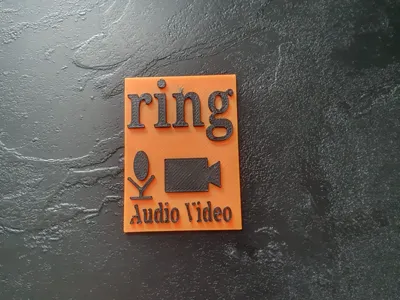 warning sign for ring