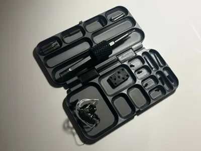 Foldable small parts tray