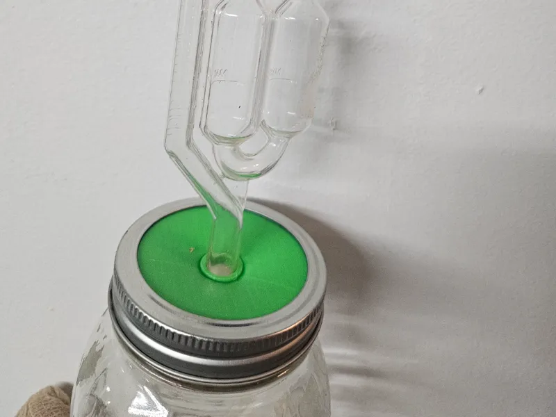 Mason Jar Insert for Air Lock