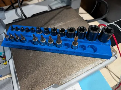 Torx and External Torx Socket Tray Organizer