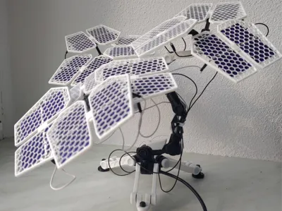 Solar bonsai tree with USB-C output