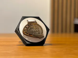 Hexagon Medal Holder – Stylish Wall Display