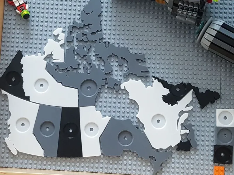 Canadian Coin Map (Quarters)