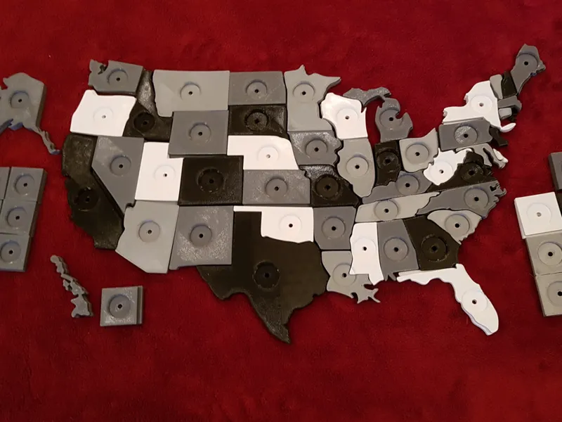 USA Coin Map (Quarters)