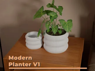 Maceta moderna