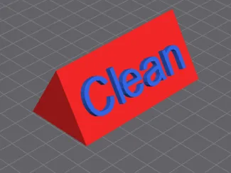clean sign