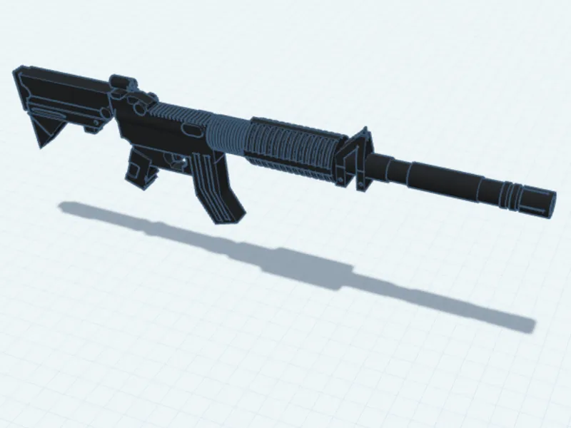Ultra-Realistic Rifle 3D Model for Printing