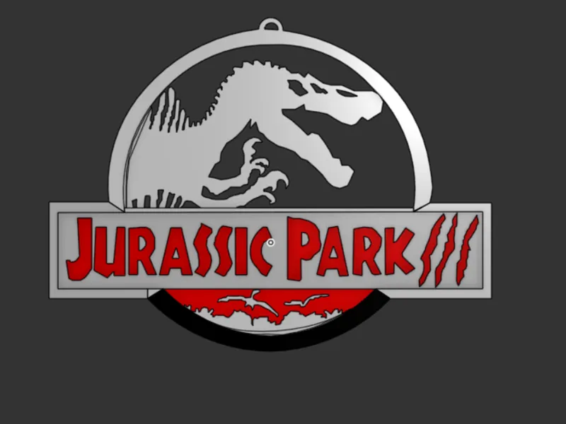 Jurassic park 3 key chain