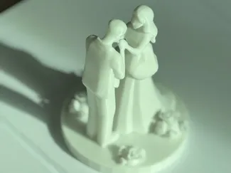 结婚快乐情侣礼物Happy Marriage情人节雕像