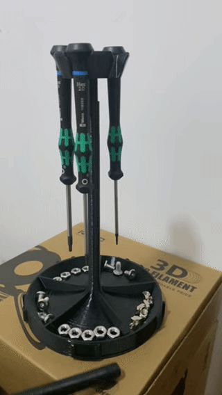 适用于《维拉2054内六角精密螺丝刀》的支架&工具收纳