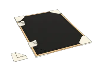 Window Frame Corners & Latches for Insect Net