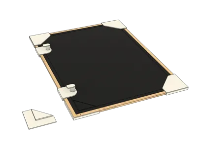 Window Frame Corners & Latches for Insect Net