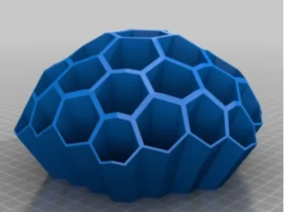 Honeycomb desk organizer