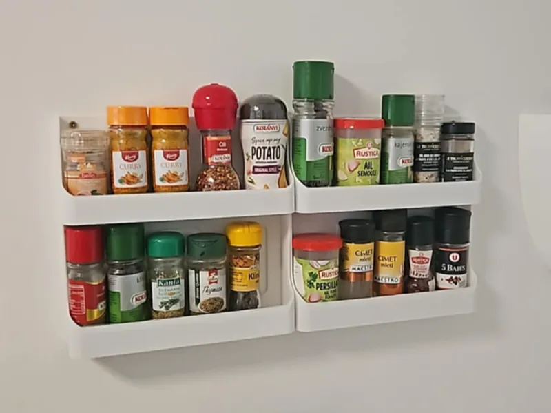 Porte-épices mural modulaire pour cuisine