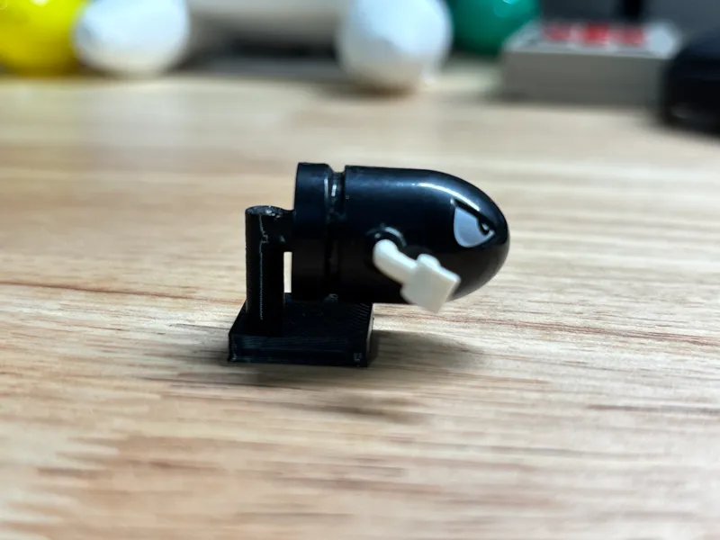 Mario's Bullet Bill Stand For Legos