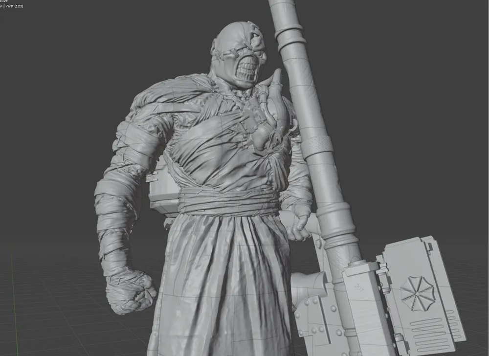 3Dプリント 等身大バイオハザード3 ネメシスフィギュア V2 恐怖 - 無料