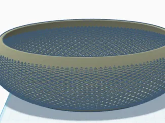 Mesh ovel bowl