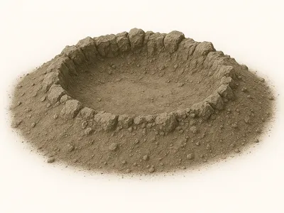 Crater miniature decor