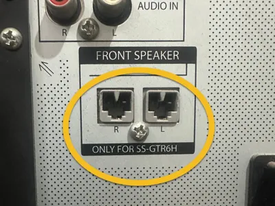 Plug connector speaker stereo sony equipment