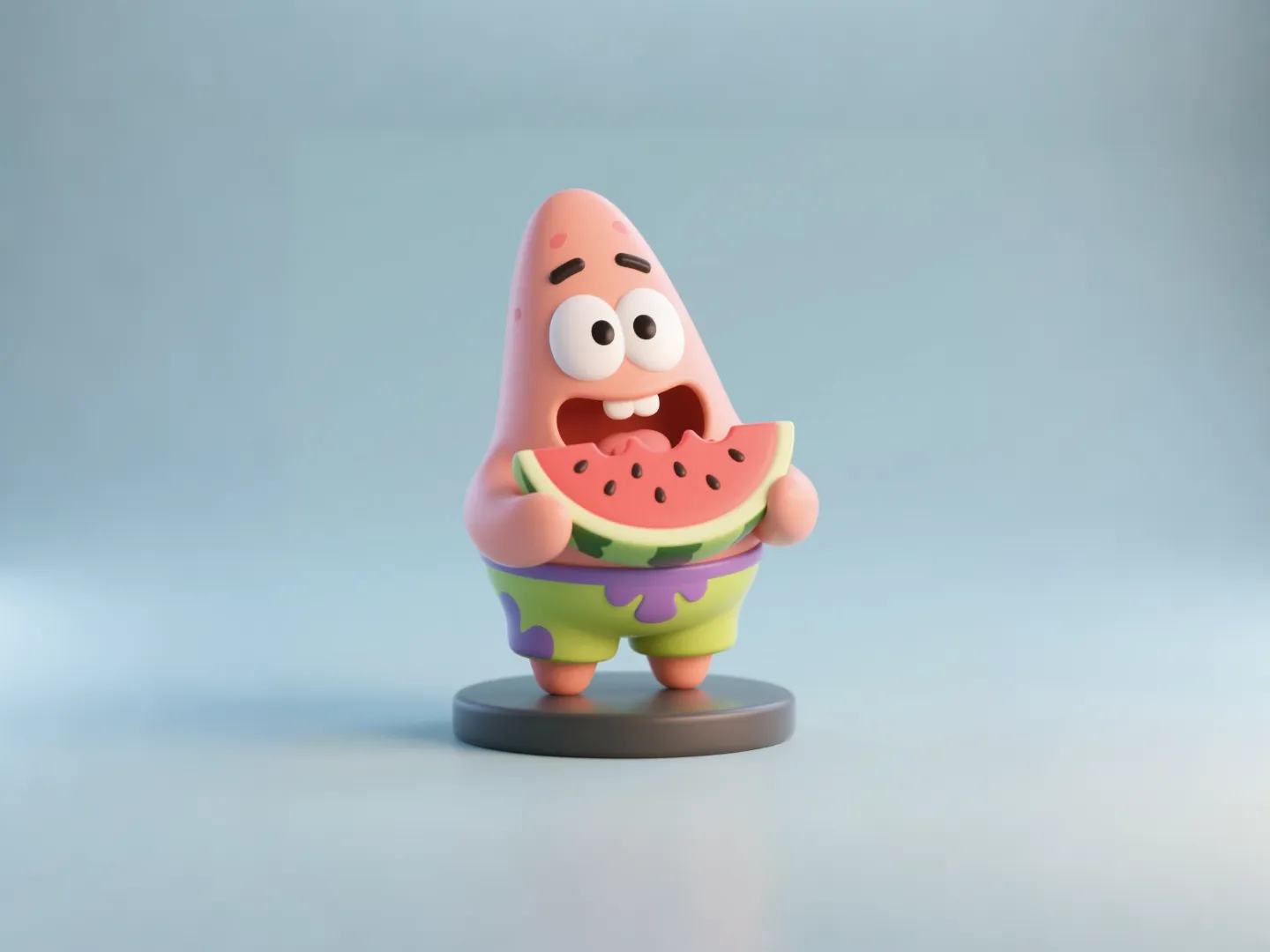 3Dプリント 人生に絶望したイカルド-頭を抱えて考える-スポンジ・ボブ