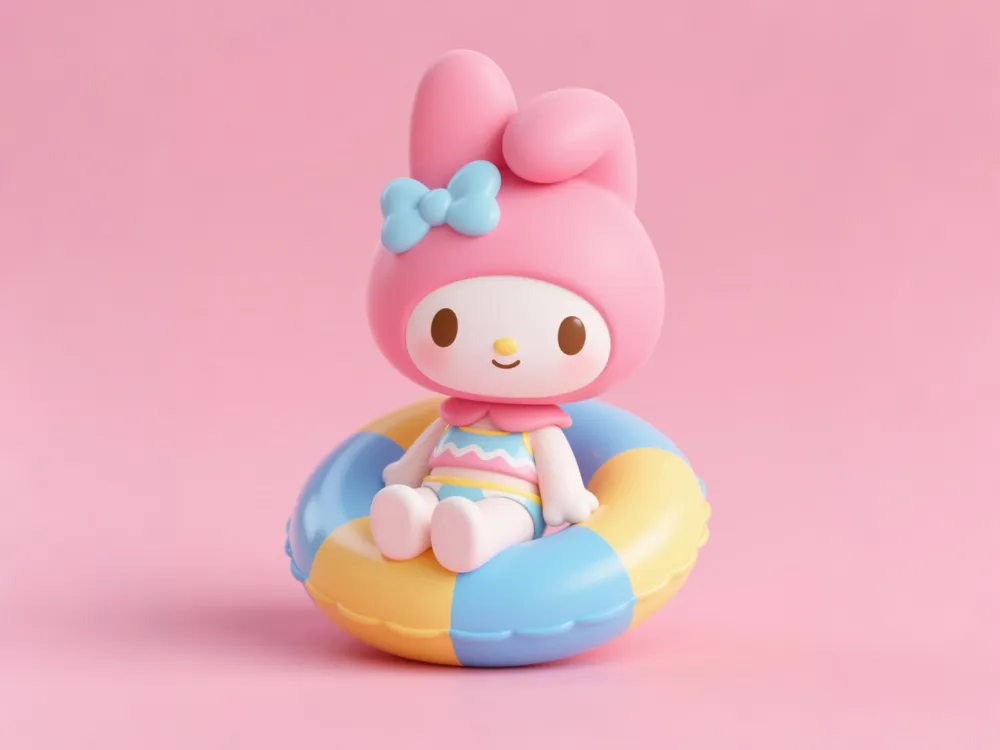 3Dプリント マイメロディ 夏の浮き輪限定版 - サンリオ周辺