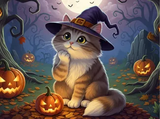 halloween cat