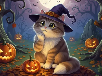 halloween cat