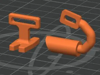 rc 1/10 body exhaust 