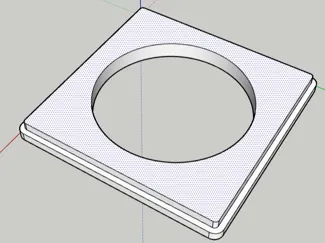 gabarit empreinte eclairage led rond ikea