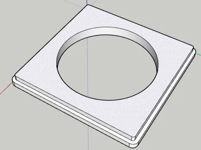 template for IKEA round LED lighting footprint