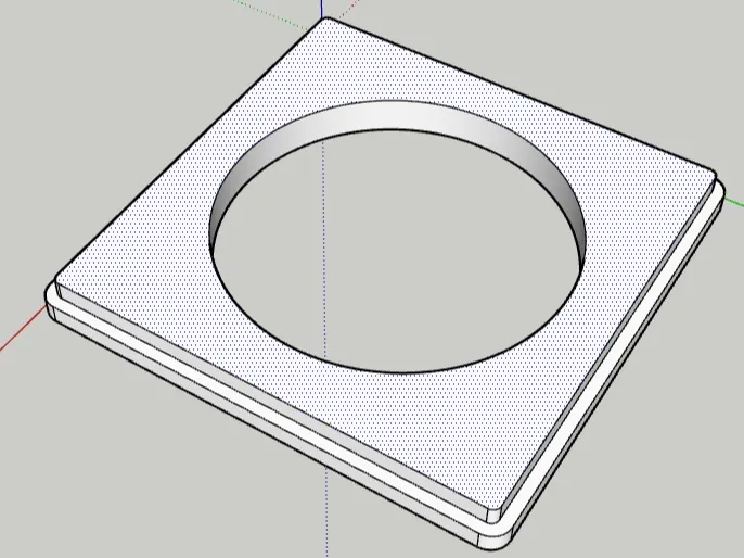 gabarit empreinte eclairage led rond ikea