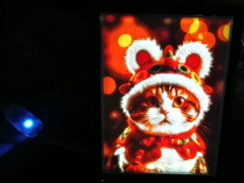 猫猫透光浮雕
